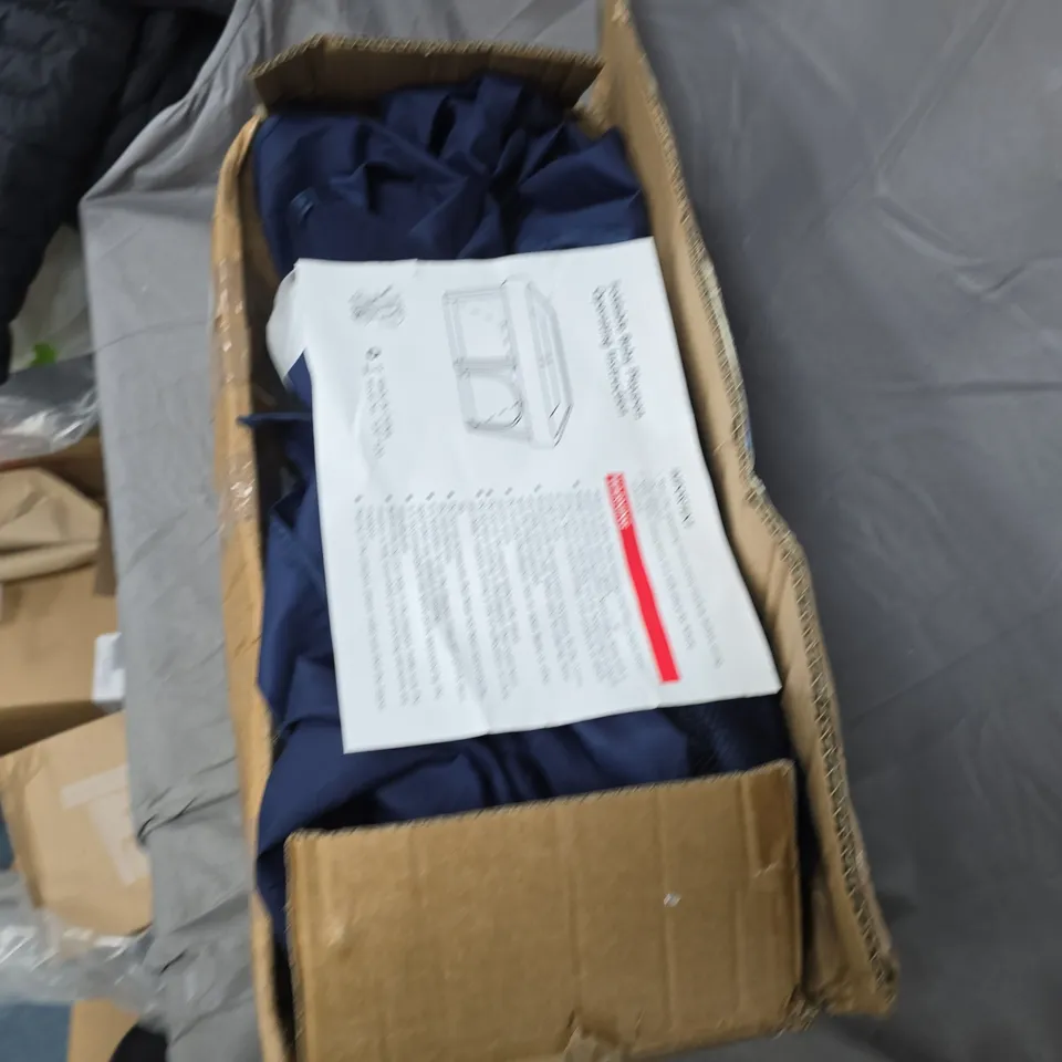 FOLDABLE BABY PLAYPEN NAVY FABRIC 120X120 CM (NURSERY FURNITURE)