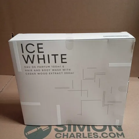 ICE WHITE EAU DE PARFUM 100ML & HAIR & BODY WASH WITH CEDAR WOOD EXTRACT 200ML DUO