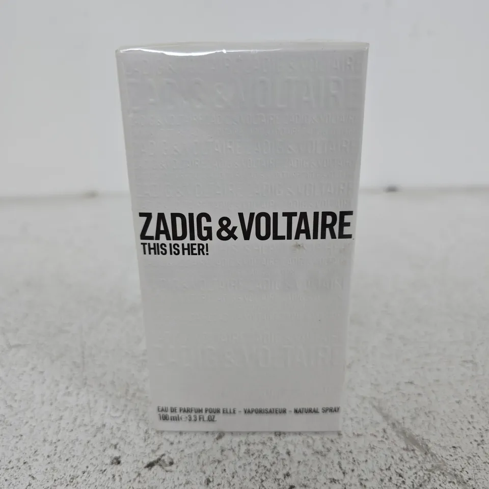 ZADIG & VOLTAIRE THIS IS HER! EAU DE PARFUM FOR WOMEN – 100 ML