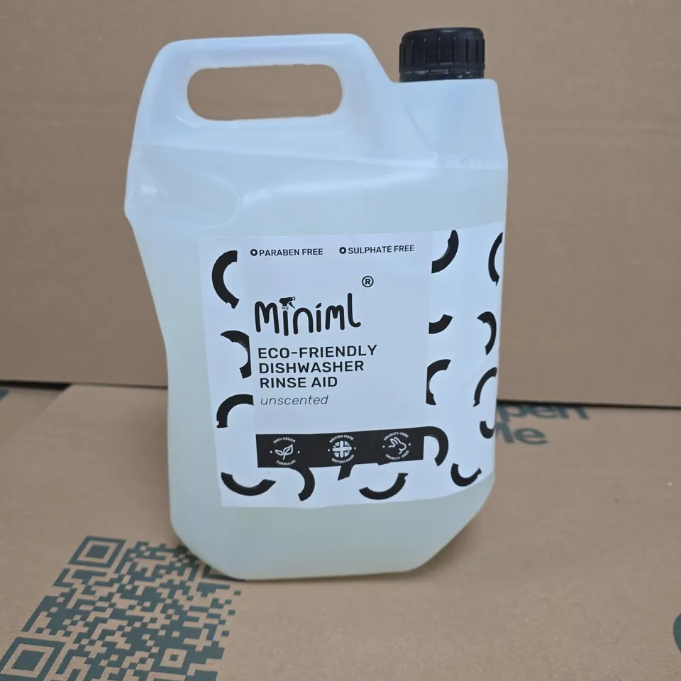 MINIM ECO-FRIENDLY DISHWASHER RINSE AID – UNSCENTED 5L