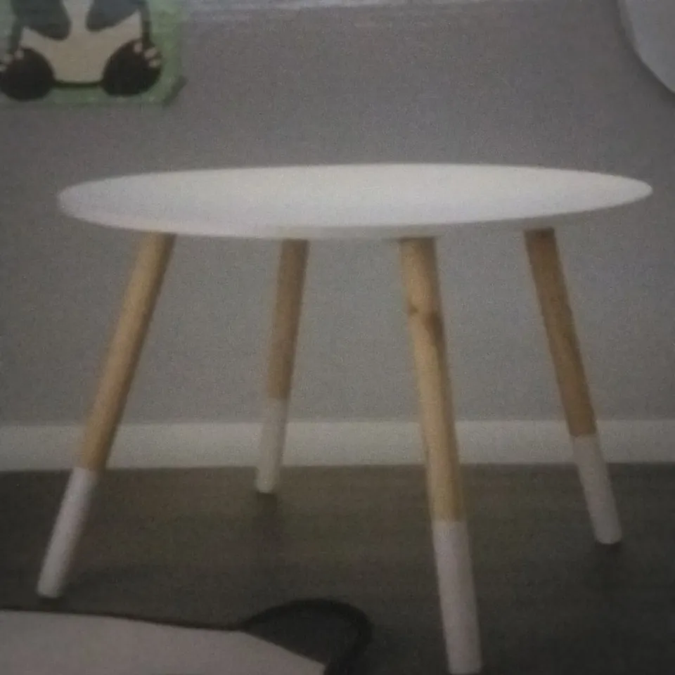 BOXED H&S COLLECTION TABLE FOR CHILDREN SIZE ( 60X41CM) COLOUR (WHITE) 