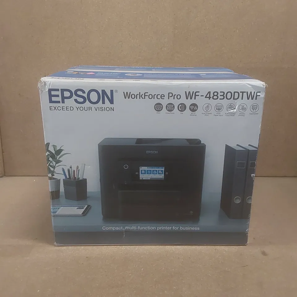 BOXED EPSON WORKFORCE PRO WF-483ODTWF COMPACT PRINTER