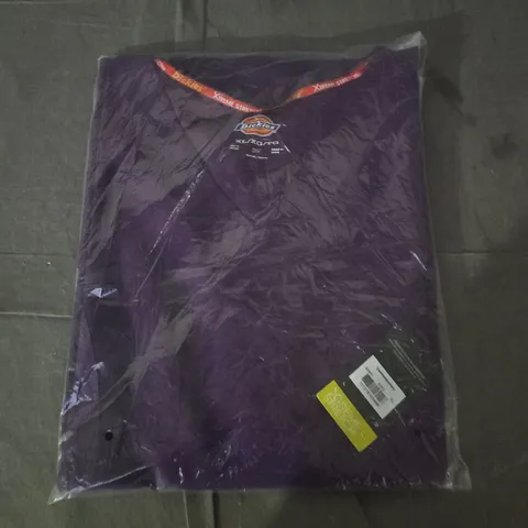 BAGGED DICKIES CONTEMPORARY SCRUB TOP IN PURPLE - XL
