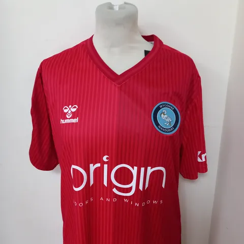 WYCOMBE WANDERERS AWAY SHIRT WITH KONE 24 SIZE M