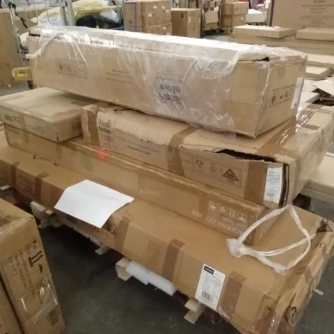 PALLET OF ASSORTED INCOMPLETE DESIGNER FURNITURE PARTS AND PIECES