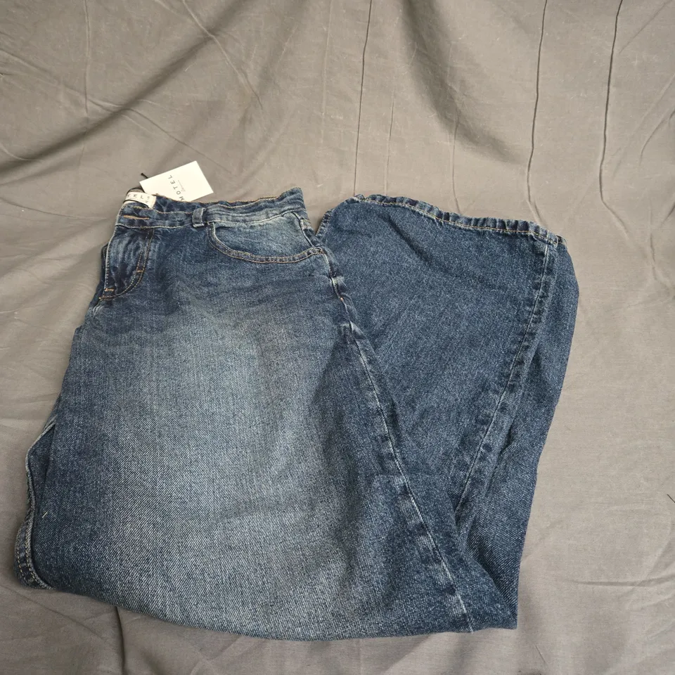 MOTEL LOW RISE PARALLEL JEAN IN STEEL BLUE SIZE 32W/34L