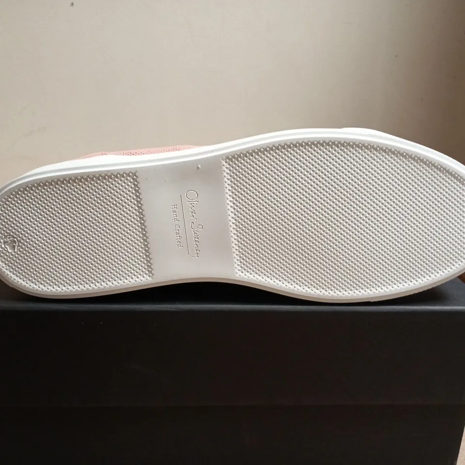 BOXD PAIR OF OLIVER SPENCER PINK SNEAKERS - UK SIZE 9