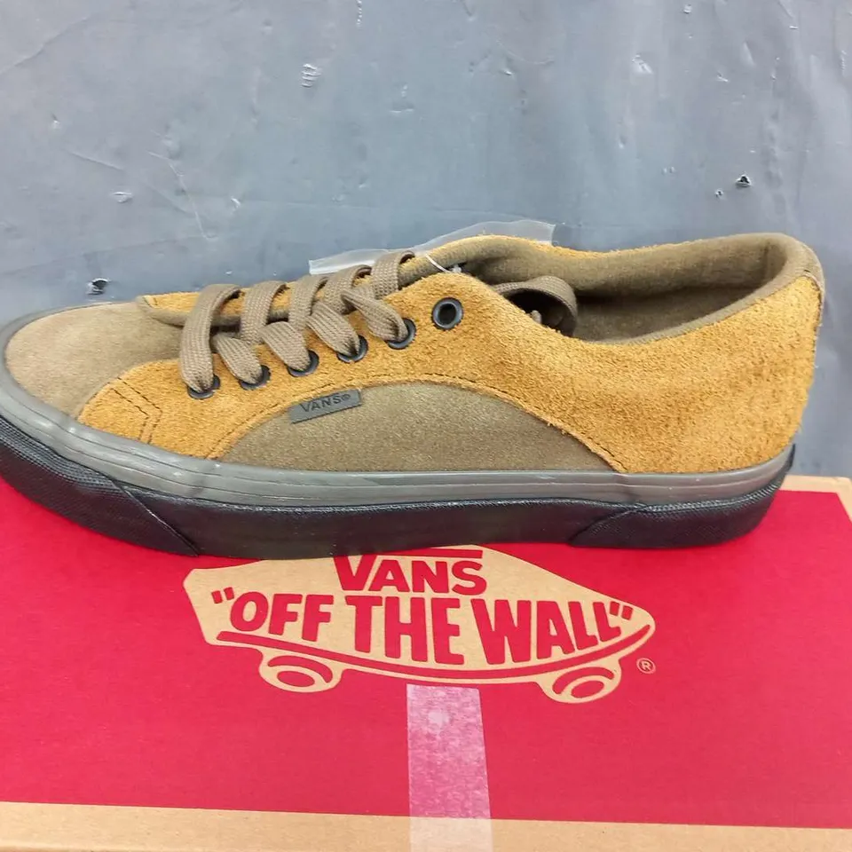 BOXED VANS 'OFF THE WALL' LAMPIN 86 DX BRONZE BROWN SIZE 6