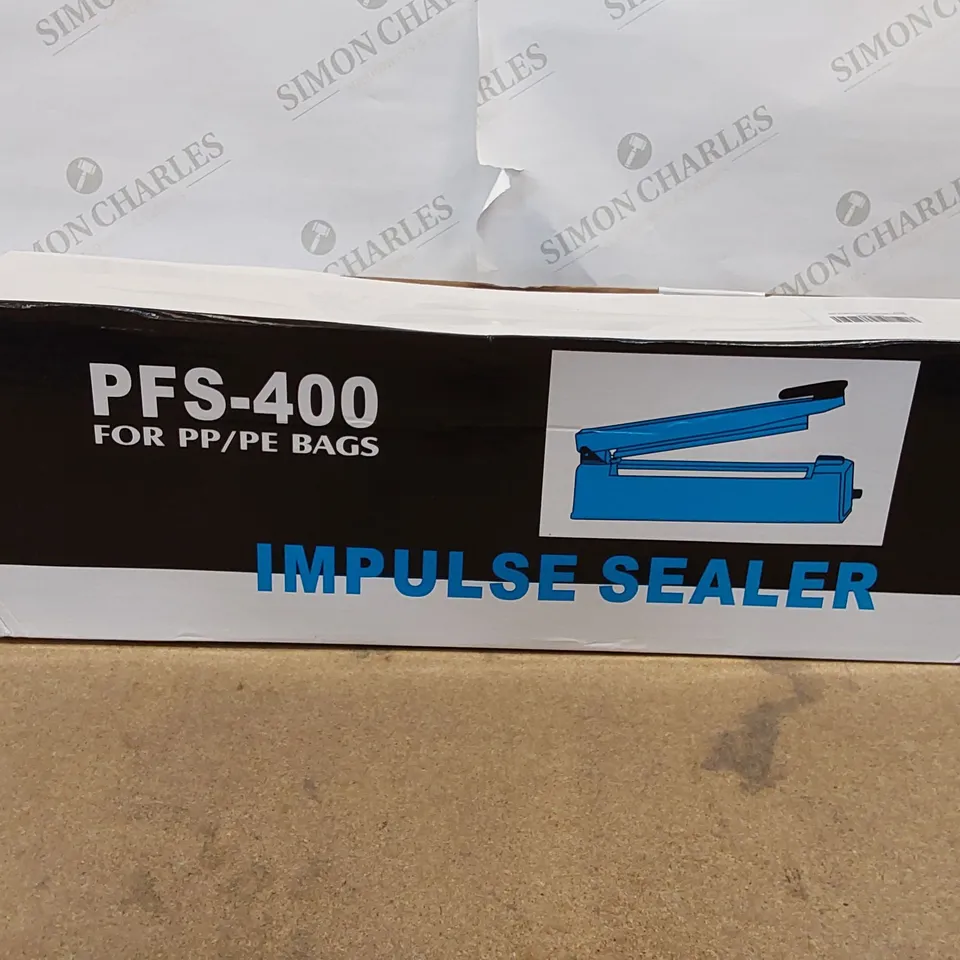 BOXED HANCHEN IMPULSE HEAT SEALER PFS-400 FOR PP/PE BAGS (1 BOX)