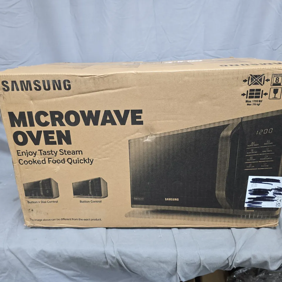 BOXED SAMSUNG MS23K3513AK/EU SOLO 23L MICRCOWAVE OVEN - COLLECTION ONLY