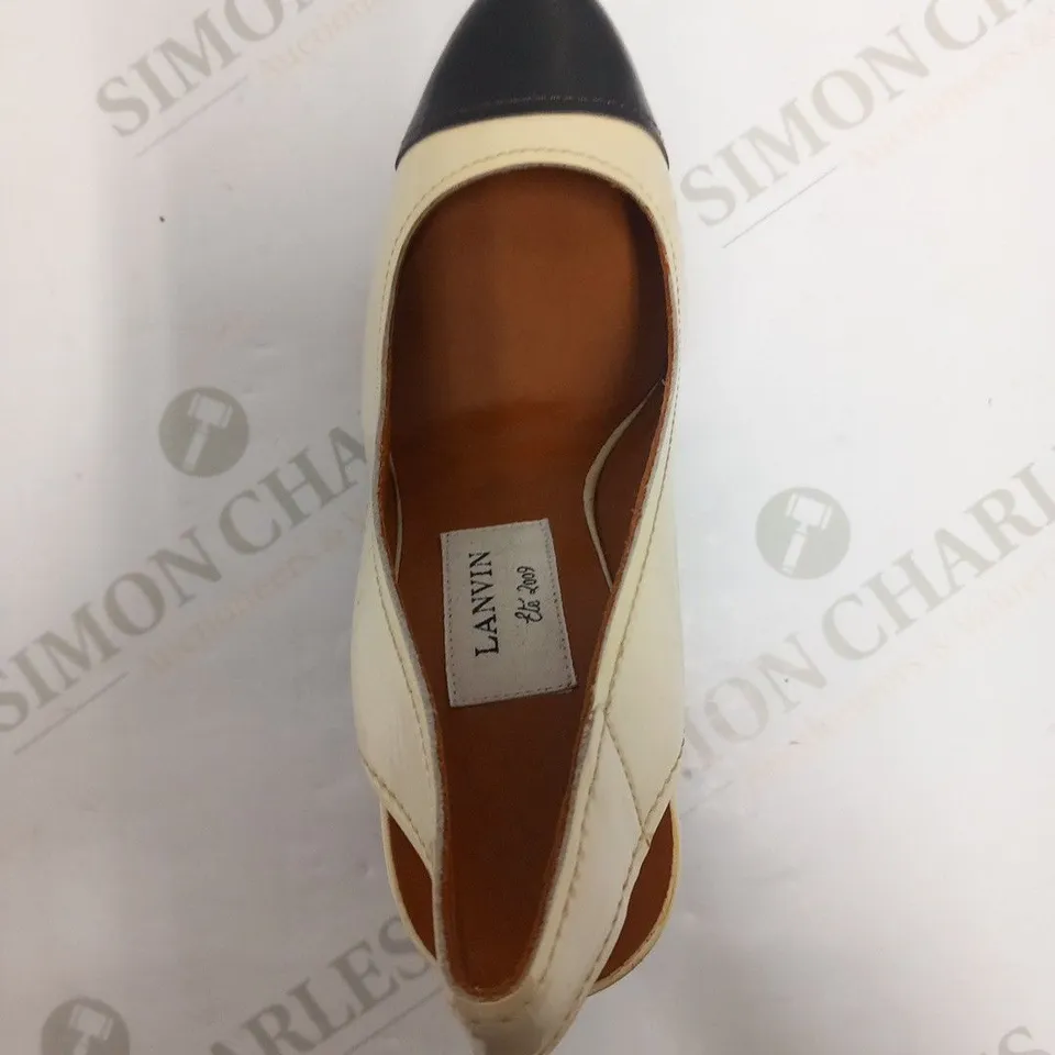 LANVIN BEIGE HEELS SIZE 37.5