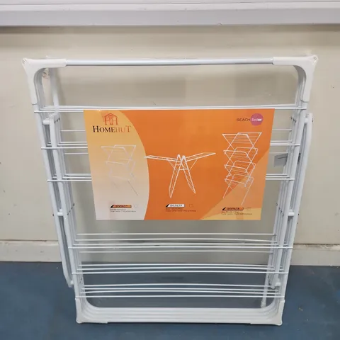 HOME HUT FOLDABLE CLOTHES DRYING RACK – WHITE, 64X45X172 CM