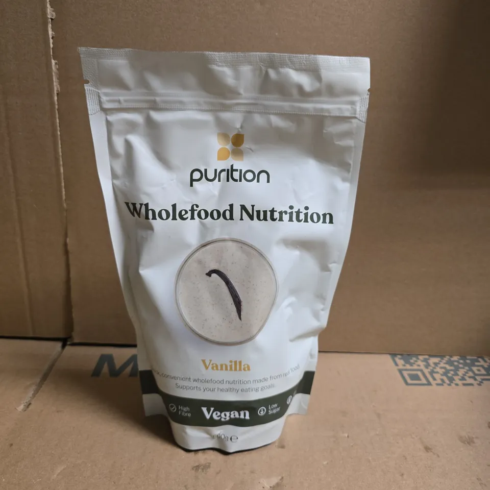 PURITION WHOLEFOOD NUTRITION VANILLA – VEGAN POWDER 500G