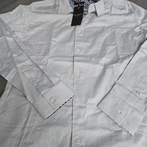TED BAKER LONG SLEEVE GEO SHIRT -  SIZE M