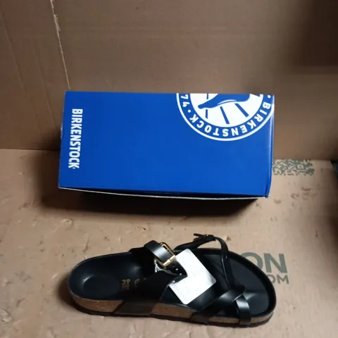 BIRKENSTOCK ARIZONA TWO-STRAP SANDALS – BLACK, UK 4 (EU 37)