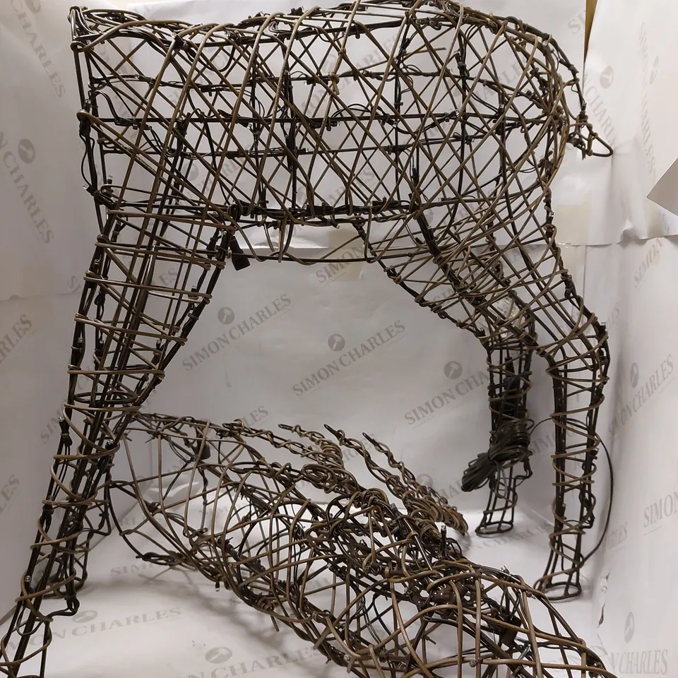 JOHN LEWIS BROWN GRAZING WARM WHITE LED REINDEER LIGHT 
