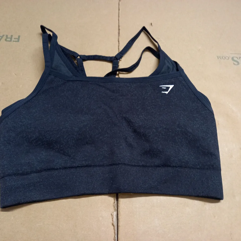 GYMSHARK GREY SPORTS BRA - M