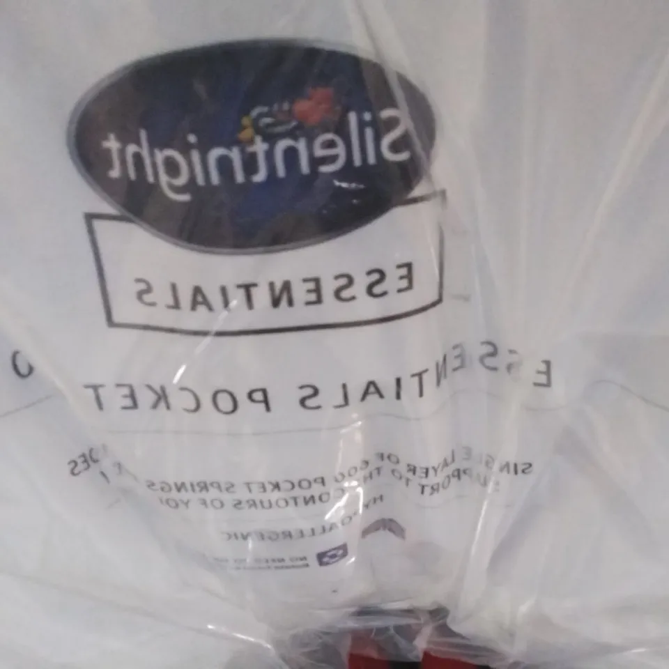 QUALITY BAGGED SILENTNIGHT ESSENTIALS ECO COMFORT ROLLED POCKET 600 DOUBLE 4'6" MATTRESS