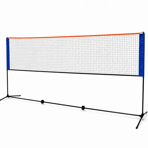 BOXED OYPLA MEDIUM 4M ADJUSTABLE FOLDABLE BADMINTON TENNIS VOLLEYBALL NET