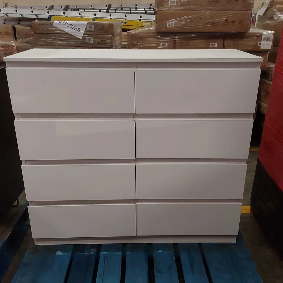 DESIGNER 8 DRAWER WOODEN CABINET 