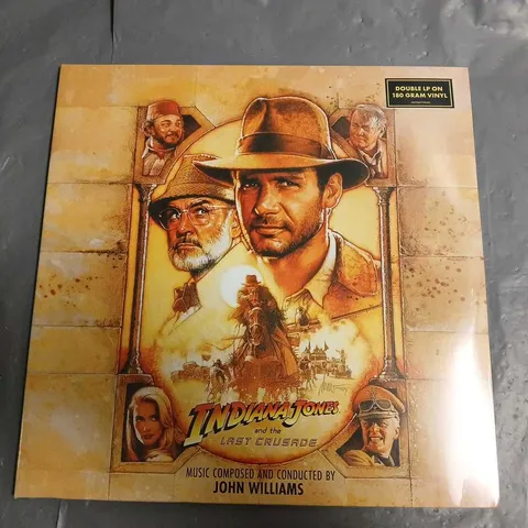 SEALED INDIANA JONES AND THE LAST CRUSADE DOUBLE LP