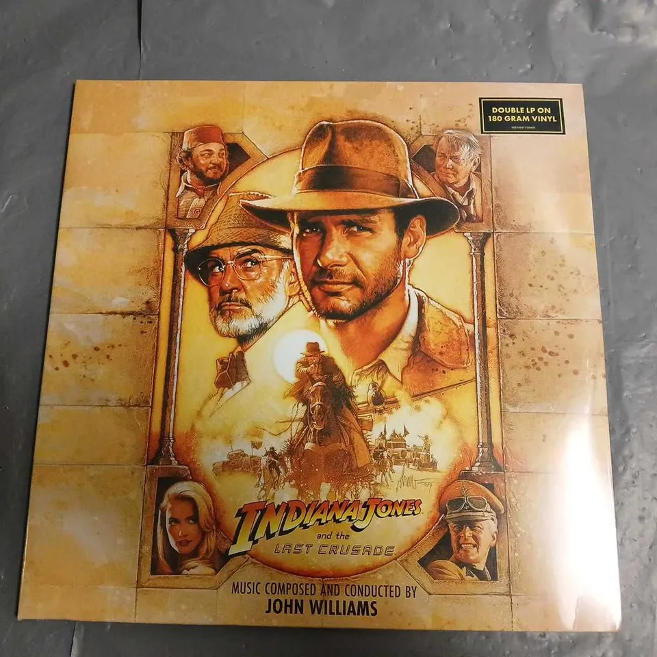 SEALED INDIANA JONES AND THE LAST CRUSADE DOUBLE LP