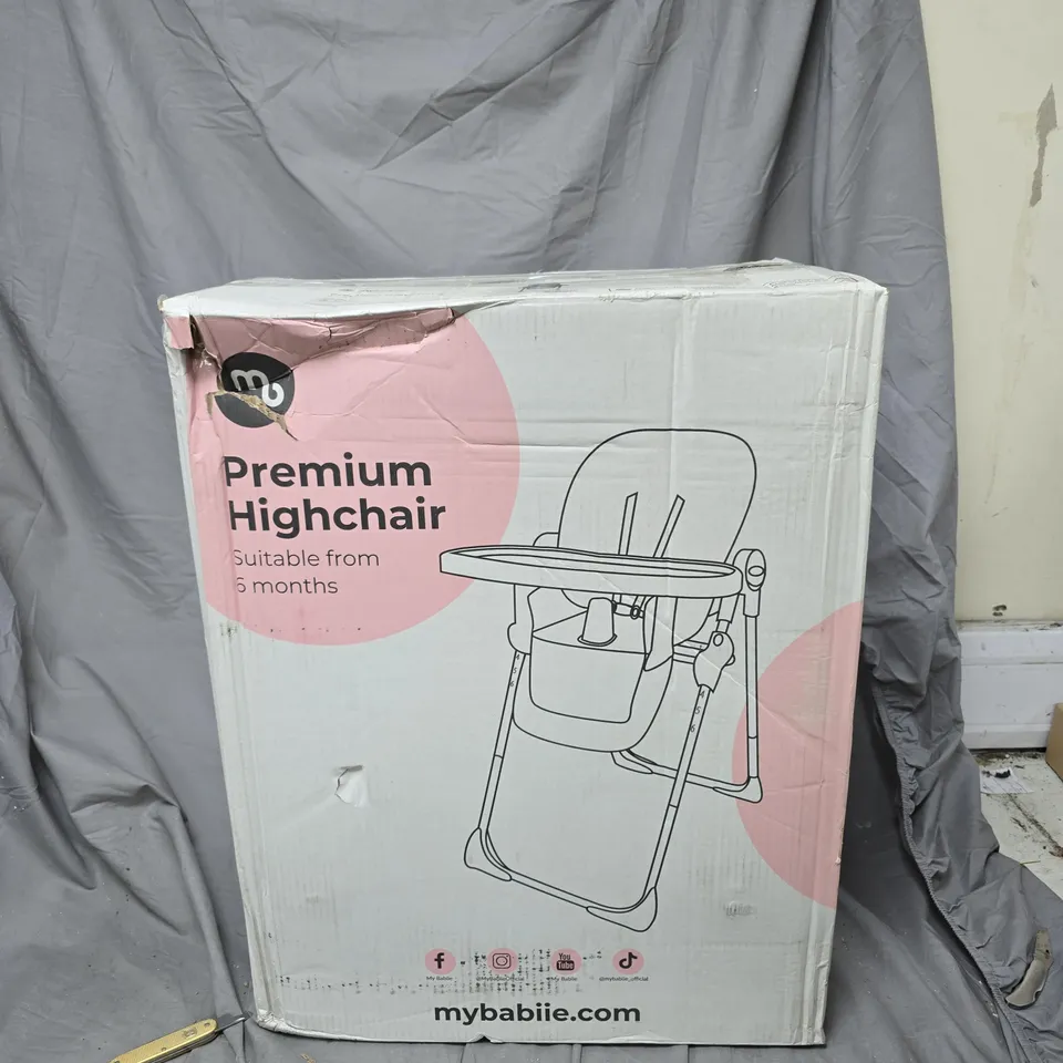 BOXED DANI DYER BLACK LEAPORD PREMIUM HIGHCHAIR MBHC8 - COLLECTION ONLY RRP £69