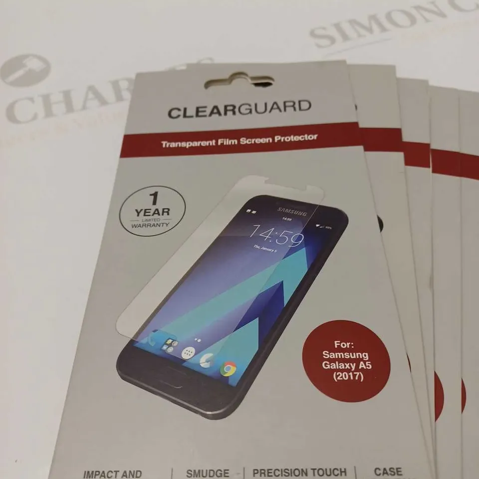 LOT OF FIVE SCREEN PROTECTORS FOR SAMSUNG GALAXY A5 2017