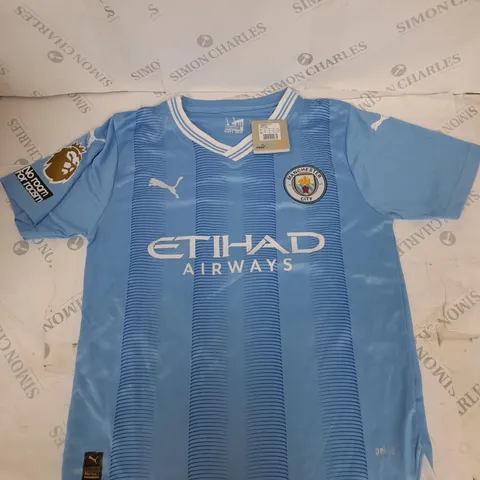 MANCHESTER CITY FC HOME KIT WITH BENNY 10 SIZE S