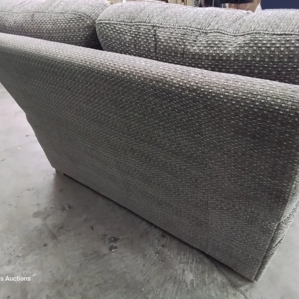 QUALITY BRITISH DESIGNER & MANUFACTURED G PLAN SEATTLE TWO SEATER SOFA HOPSACK GREY FABRIC