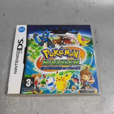 POKEMON RANGER SHADOWS OF ALMIA FOR NINTENDO DS