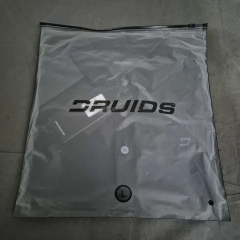 BAGGED DRUIDS BOARDER POLO – BLACK, SIZE L 