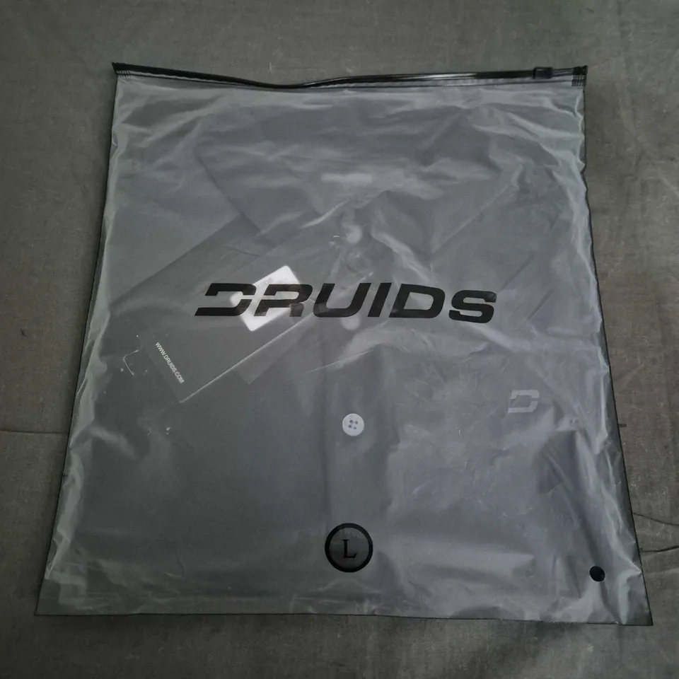 BAGGED DRUIDS BOARDER POLO – BLACK, SIZE L 