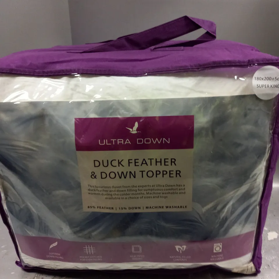 ULTRA DOWN DUCK FEATHER & DOWN TOPPER - SUPER KING 