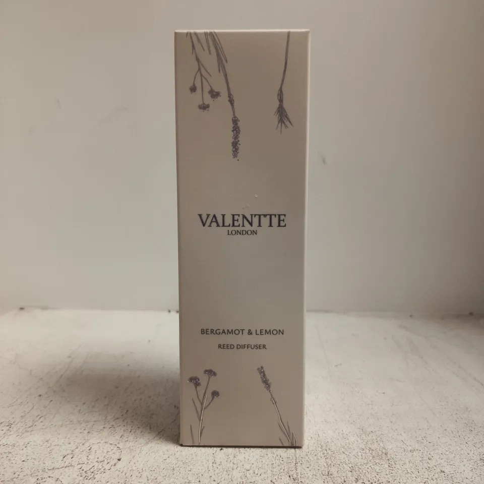 VALETTE LONDON BERGAMOT & LEMON REED DIFFUSER – BOXED