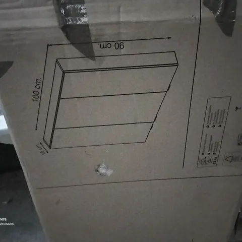 BOXED 100X90X15CM SLIM WALL CABINET