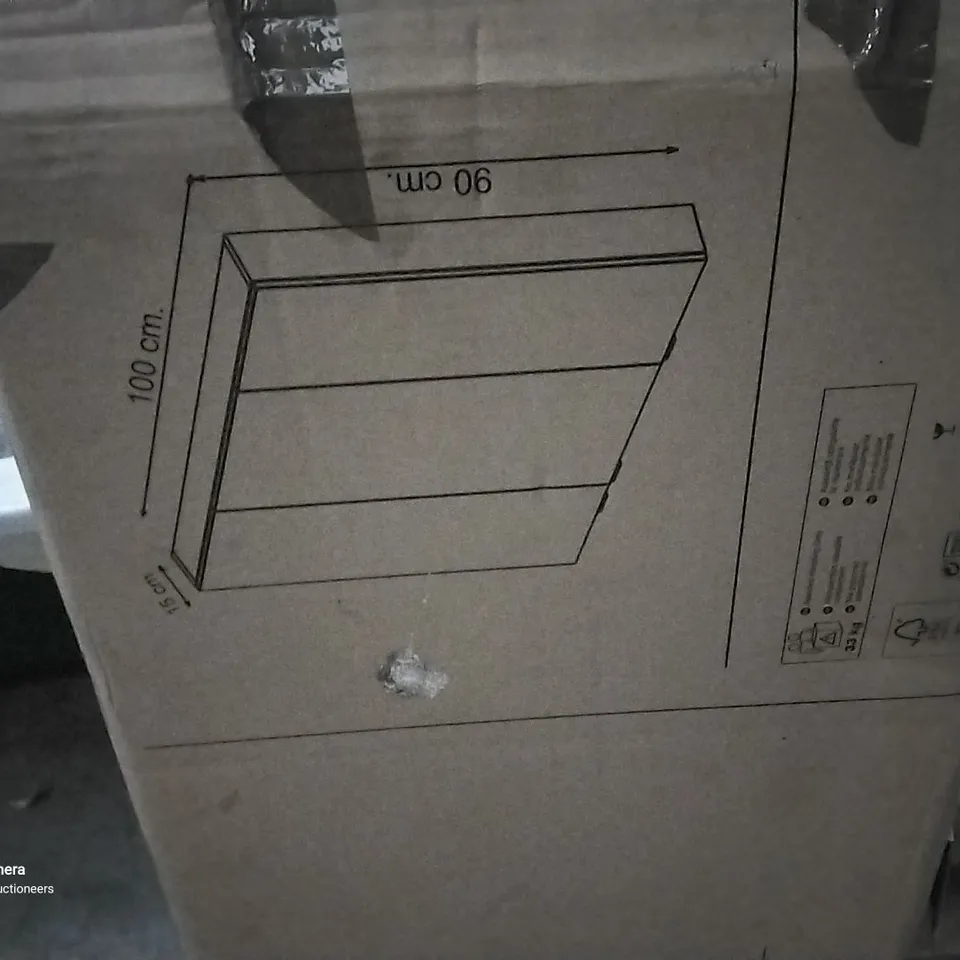 BOXED 100X90X15CM SLIM WALL CABINET