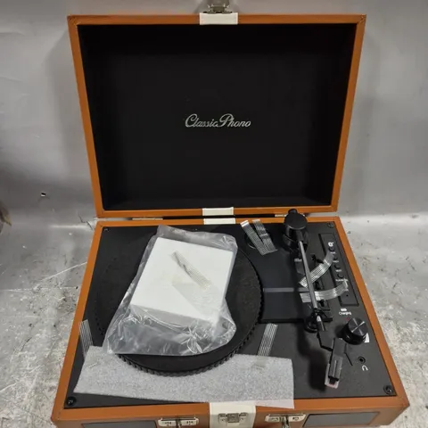 LENCO CLASSIC PHONO TURNTABLE WITH BLUETOOTH RECEPTION AND BUILT-IN SPEAKERS