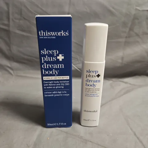 THIS WORKS SLEEP PLUS DREAM BODY OVERNIGHT REVITALISER – 50ML, CBD & RETINOL