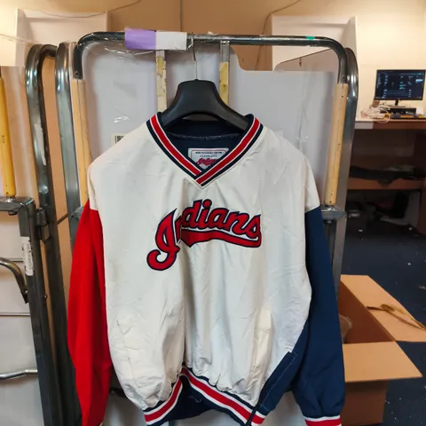 CLEVELAND INDIANS BY STARTER VARSITY JACKET LARGE
