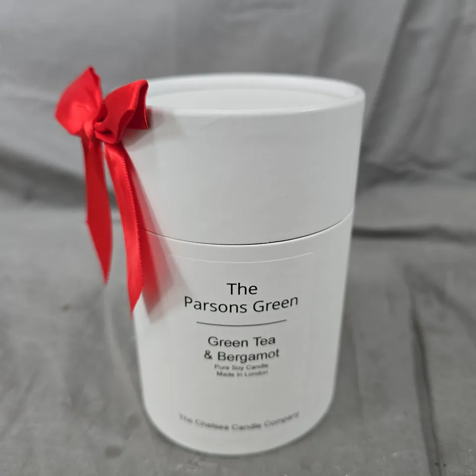 CHELSEA CANDLE COMPANY GREEN TEA & BERGAMOT PURE SOY CANDLE 