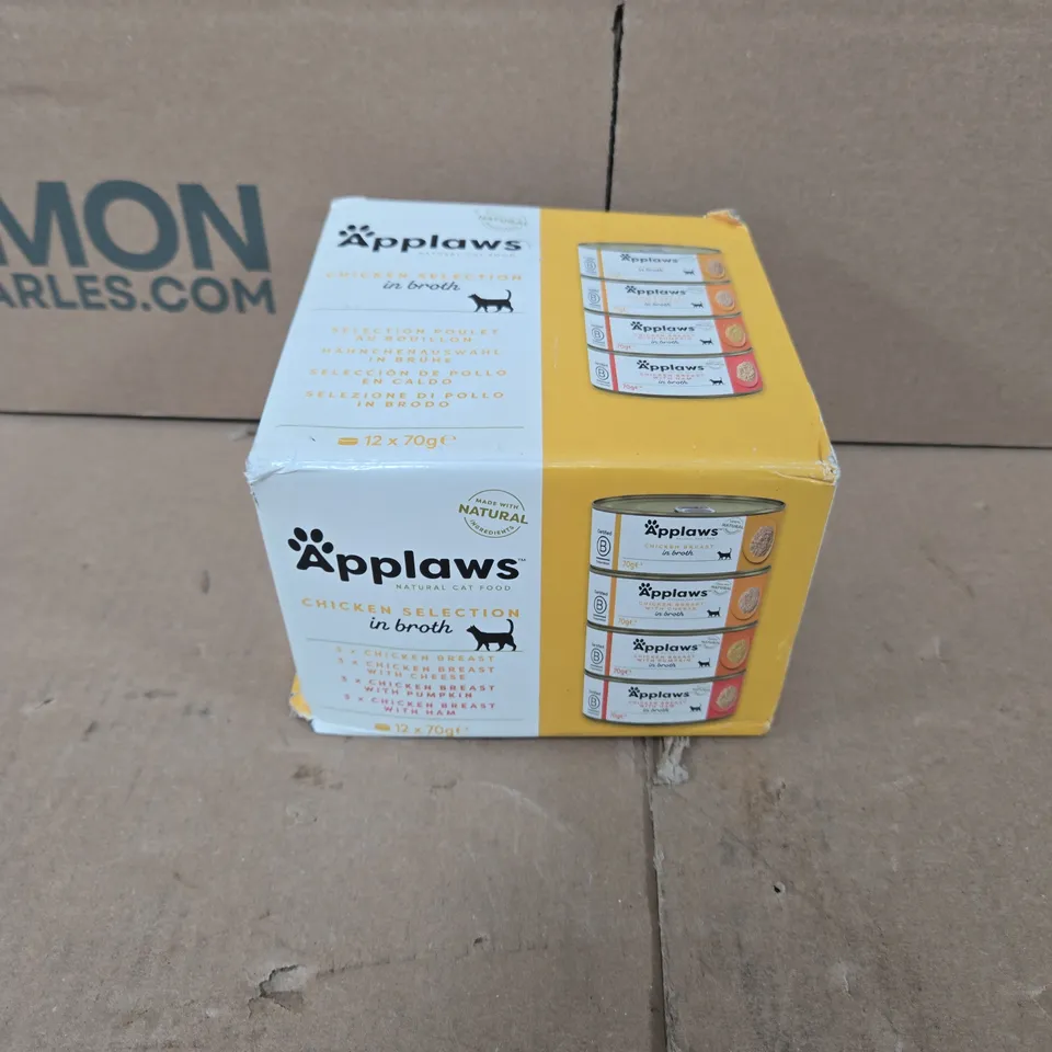 BOXED APPLAWS CHICKEN SELECTION IN BROTH (12X70G)