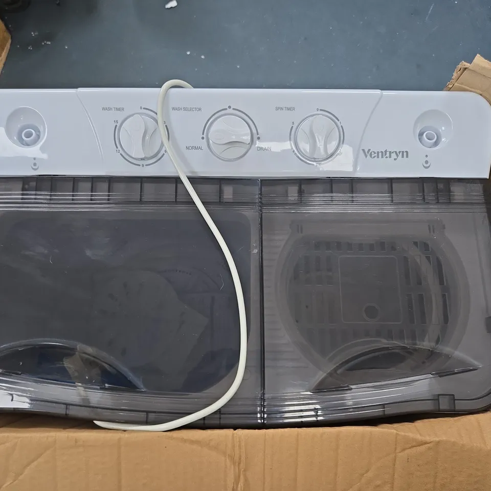 VENTRYN COMPACT PORTABLE TWIN TUB WASHING MACHINE