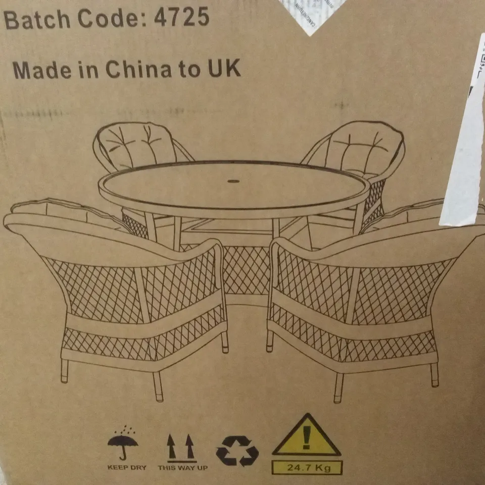 BOXED SET OF 2 VENICE OUTDOOR DINING CHAIRS // CHAIRS ONLY (1 BOX)