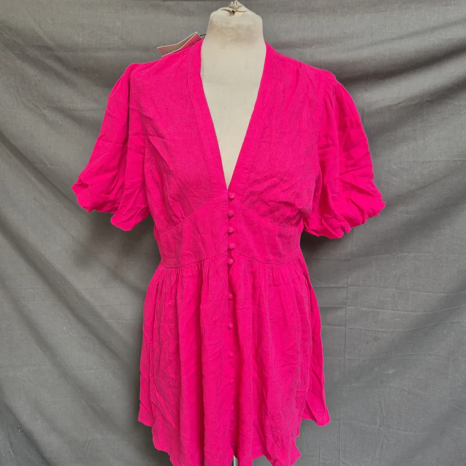 NOBODY'S CHILD STARLIGHT MINI DRESS - PINK - SIZE 14