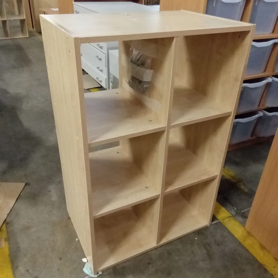 6 CUBE COMPARTMENT STORAGE UNIT