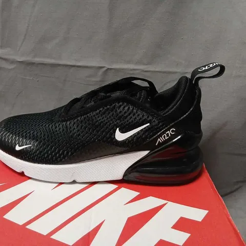 NIKE AIR MAX 270 CHILD'S SHOES BLACK/WHITE UK 1 (EU 33)