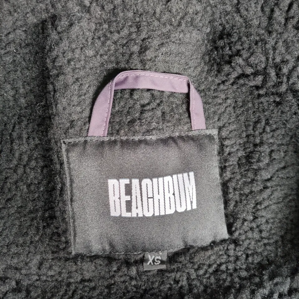 BEACHBUM PURPLE PUFFER JACKET WITH FLEECE-LINED , XS