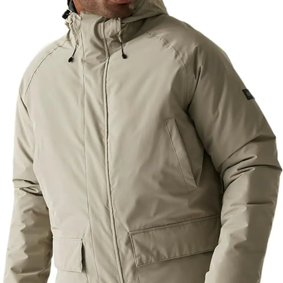 BRAND NEW REGATTA MENS SAVON JACKET GOLDEN SAND/BLACK LARGE