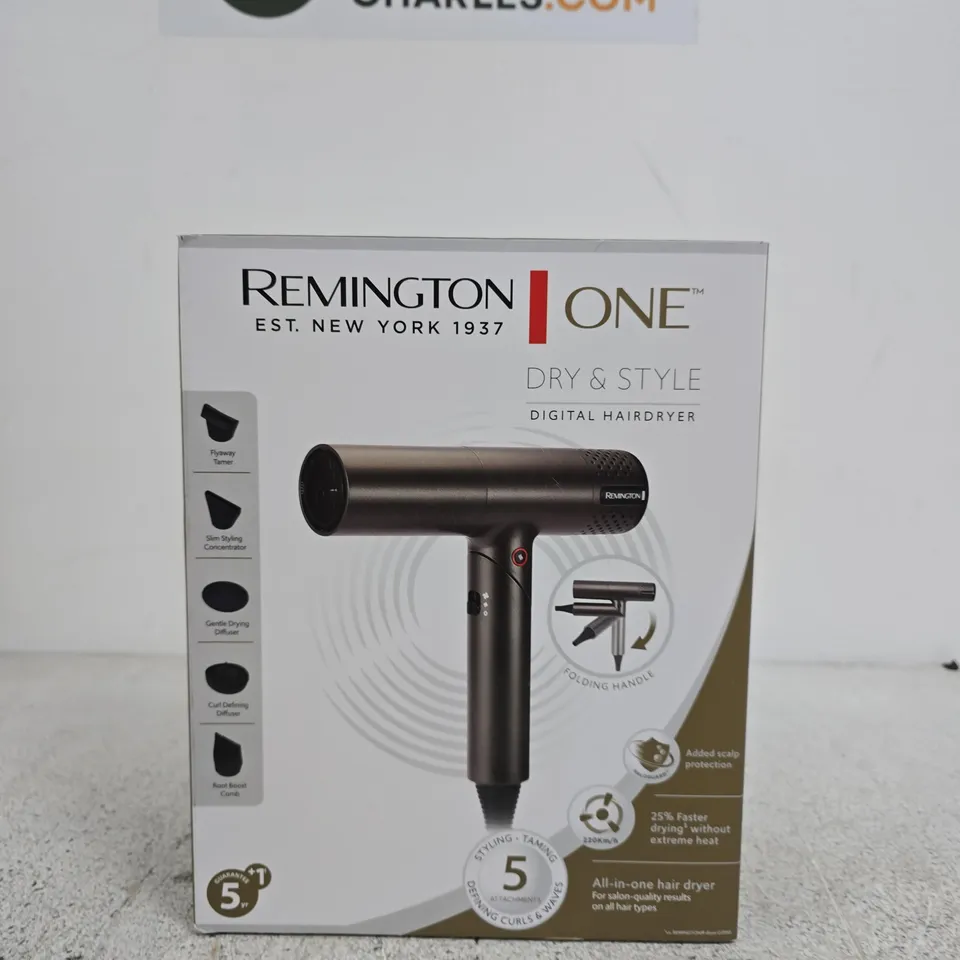REMINGTON DRY & STYLE DIGITAL HAIRDRYER – BOXED